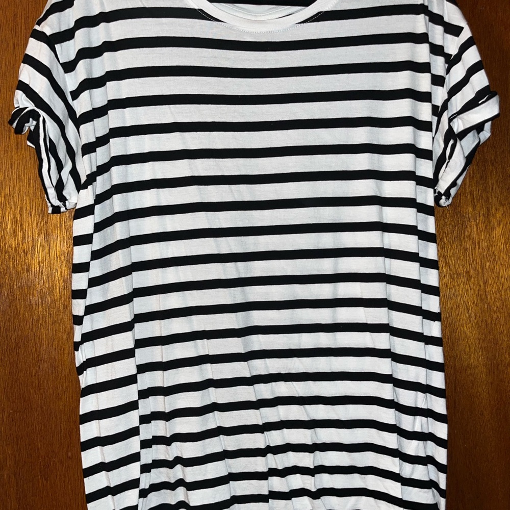 Striped T Shirt Dress